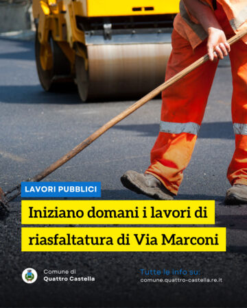 Leggi: «IN PARTENZA I LAVORI DI RIASFALTATURA…»